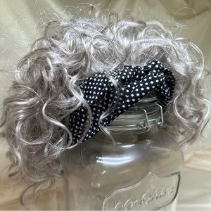 Paula Young wig w/scarf dark salt/pepper gray